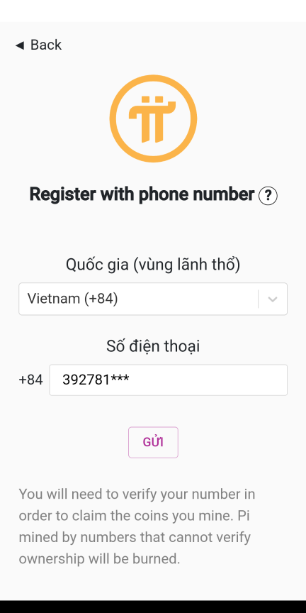 Đăng ký Pi Network