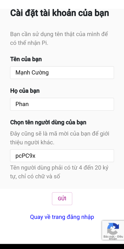 Đăng ký Pi Network